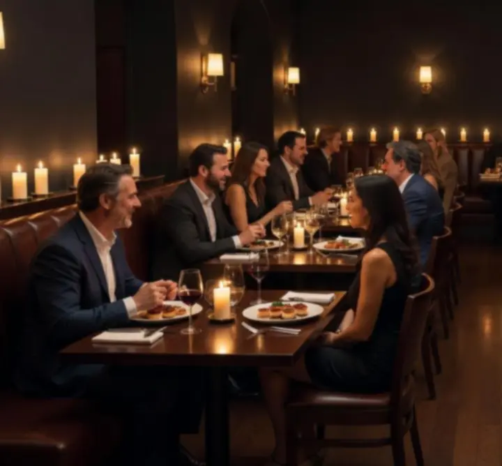 Mese luminate cald la un eveniment privat în restaurantul Club Serata RO